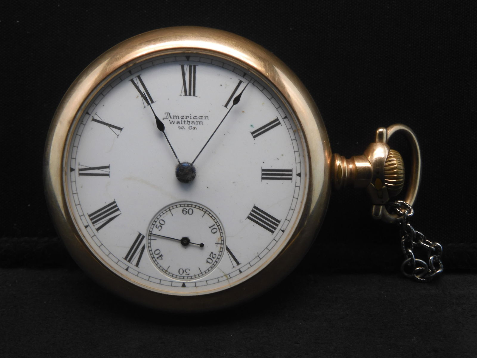 American Waltham Pocket Watch.  Size 18 made in 1889.  25 Year Engraved Case.  Works (1 of 4)