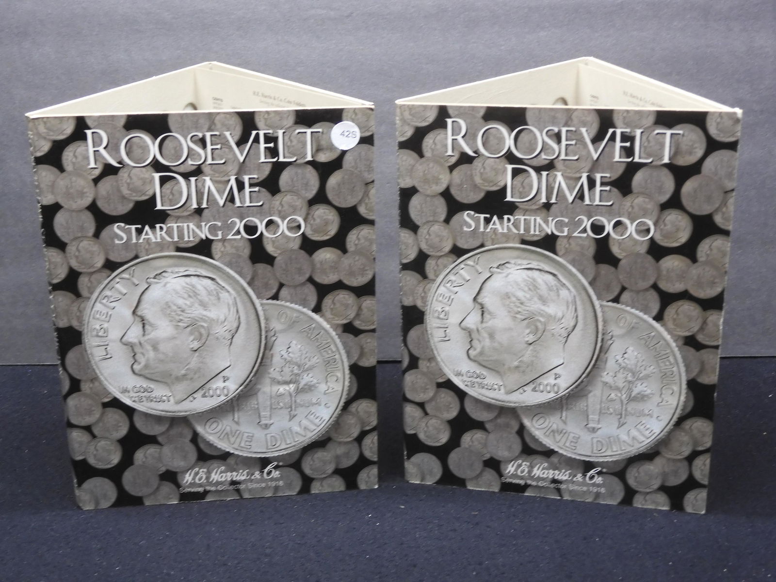 Two H.E. Harris Roosevelt Dime Collector Folders Empty (1 of 5)