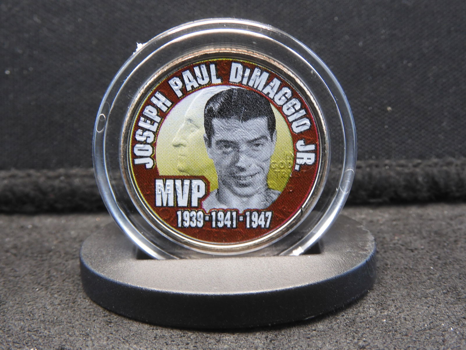 2001 New York State Quarter - Joe DiMaggio Colorized Tribute Coin Joe DiMaggio played his entire (1 of 3)