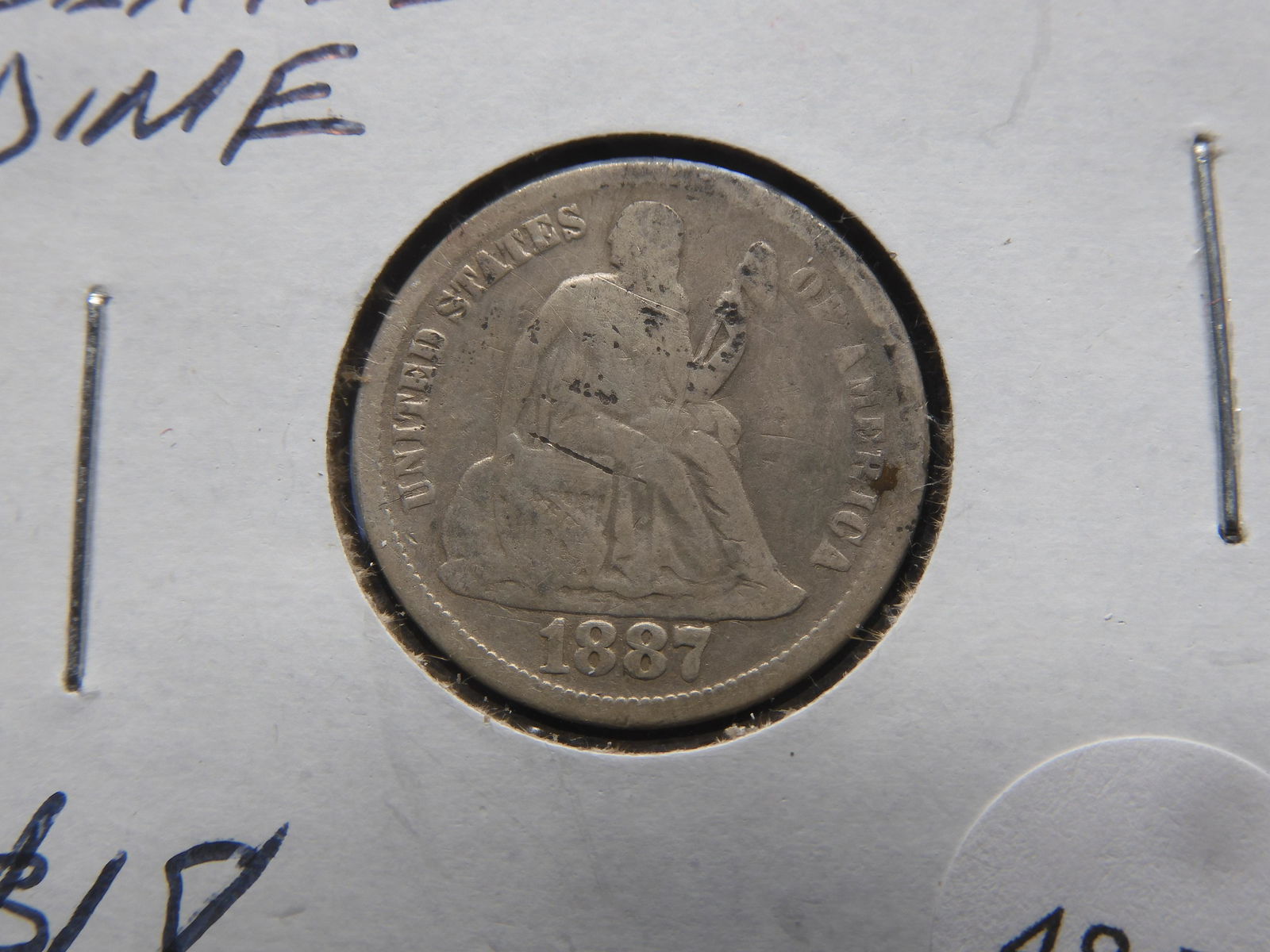 1887 Seated Dime (1 of 3)
