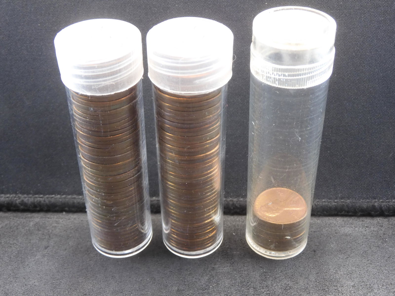 2 Rolls & 1 Partial Roll of Lincoln Cents - BU - 1968, 1969 & 1969-D (1 of 9)