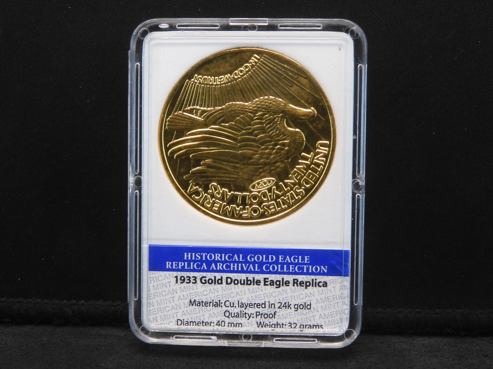 Replica 1933 Gold Double Eagle Layered in 24K Gold (1 of 4)