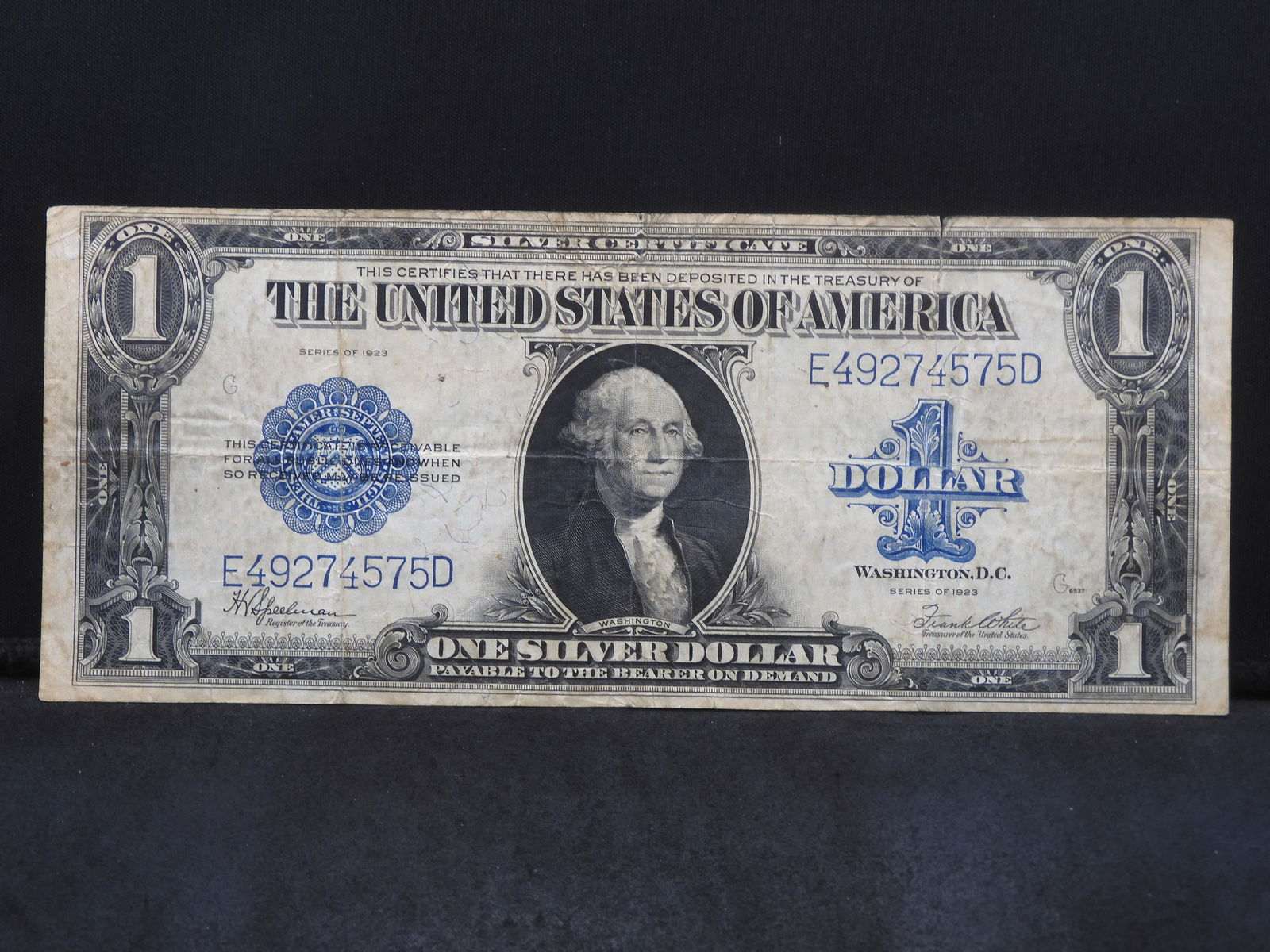 Series 1923 $1.00 Silver Certificate - LARGE SIZE (1 of 4)