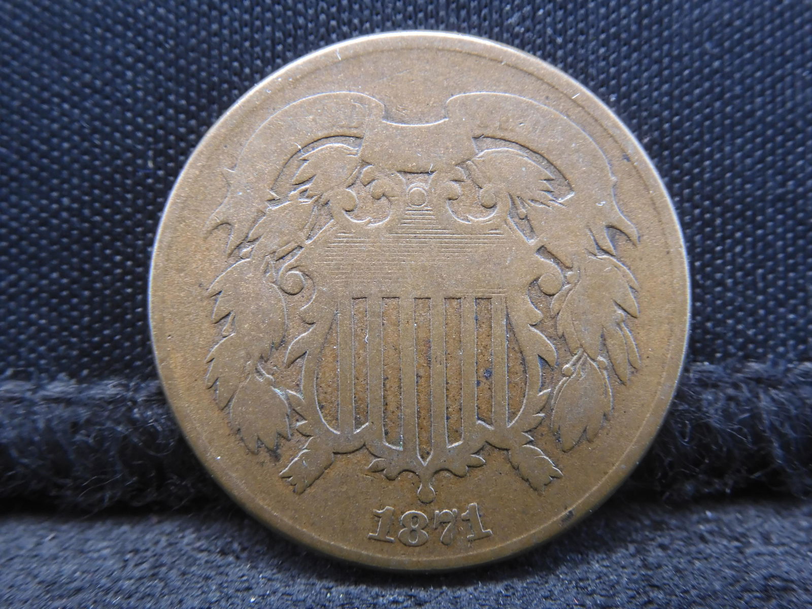 1871 Two 2 Cent Piece - Semi-Key Date (1 of 2)