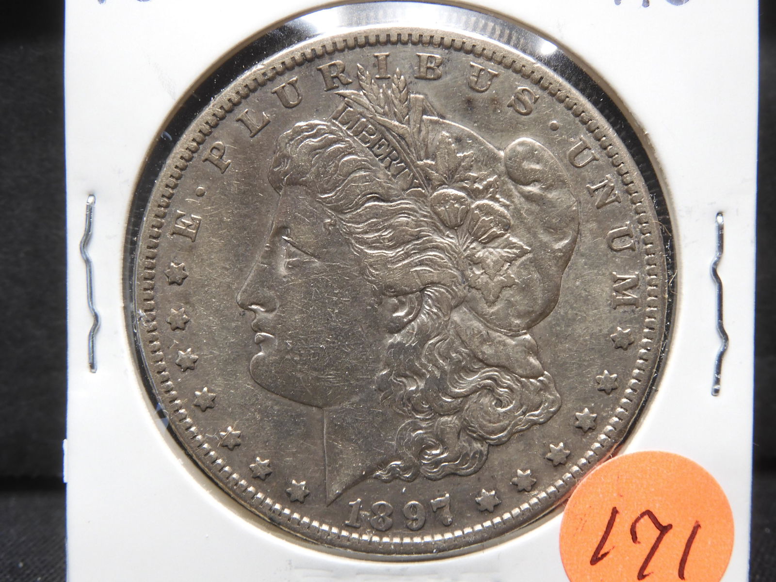 1897-S Morgan Silver Dollar AU (1 of 3)