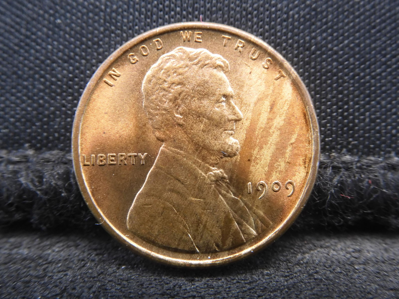 1909-VDB Brilliant Uncirculated Lincoln Head Wheat Cent.  First Year Of Issue. (1 of 2)