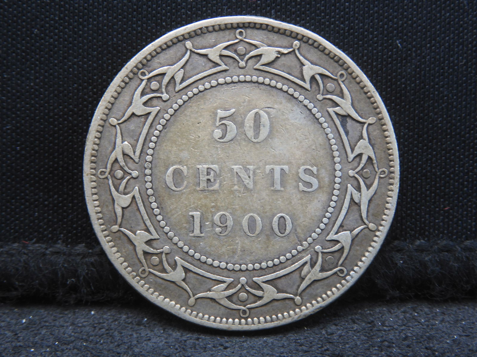 1900 Newfoundland 50 Cents Sterling Silver Coin. Victoria Portrait. (1 of 2)