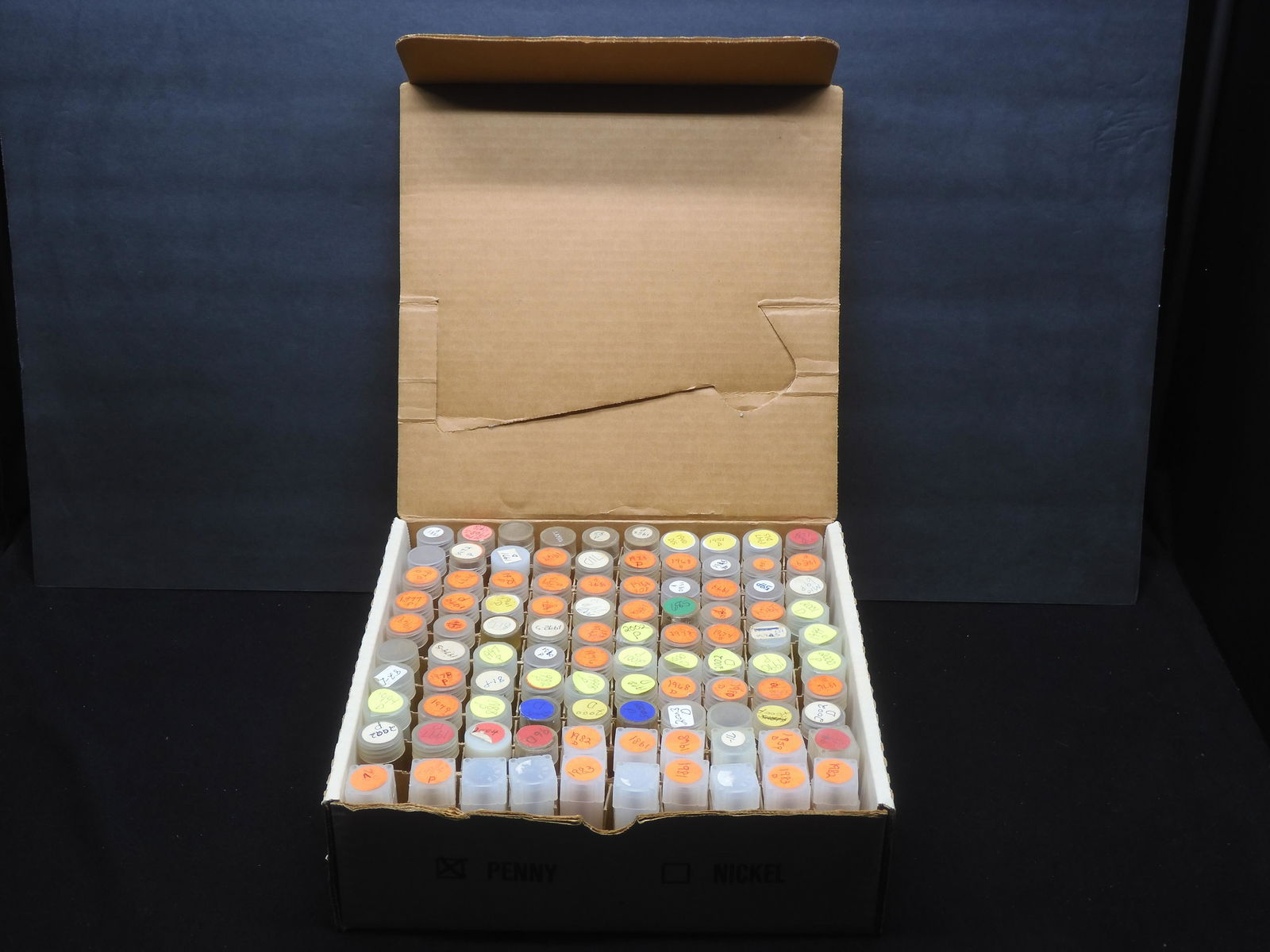 Full Box Empty  Penny Coin Tubes  -No Coins! (1 of 8)