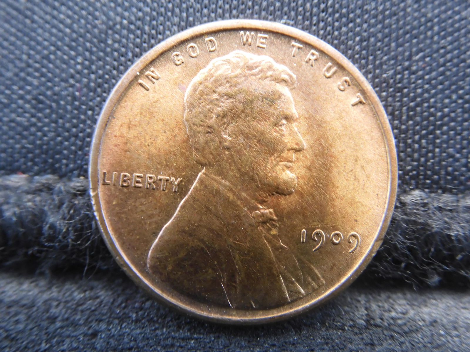 1909-VDB Brilliant Uncirculated Lincoln Head Wheat Cent.  First Year Of Issue. (1 of 2)