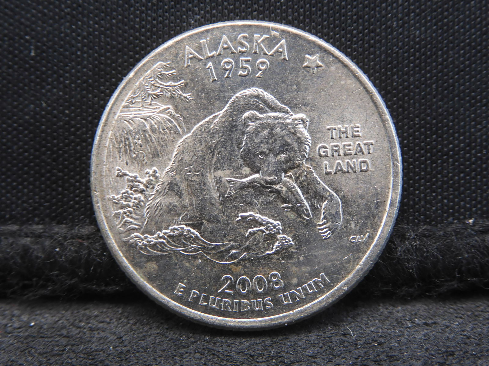 2008P Washington Quarter Alaska - ERROR - EXTRA CLAW (1 of 2)