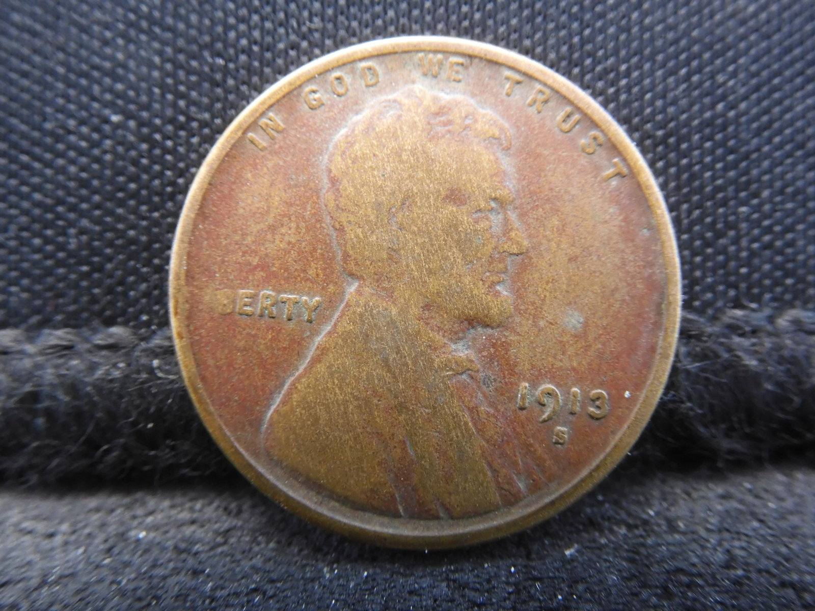 1913-S Wheat Penny - Better Early Date!: 1913-S Wheat Penny - Better Early Date!