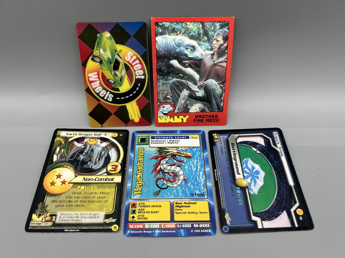 Lot of (5) Assorted Non Sports Trading Cards - Varying Conditions (1 of 2)