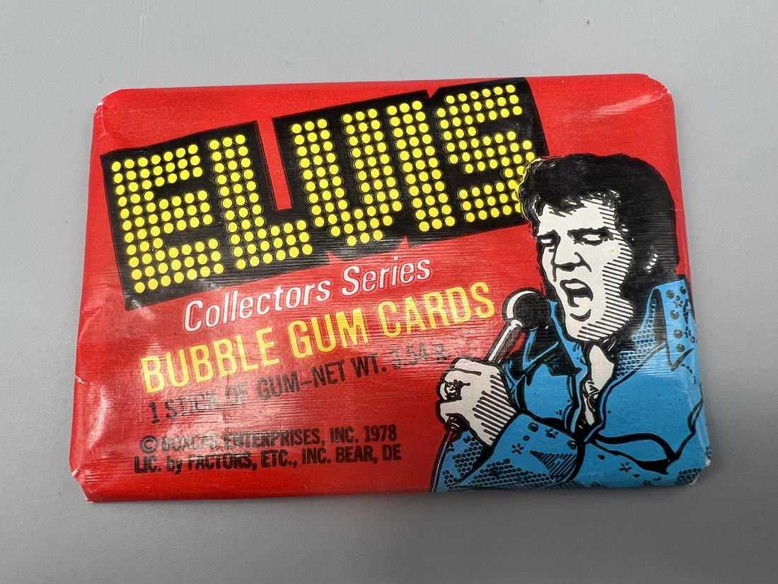 1978 Donruss Boxcar Enterprises Elvis Presley Unopened Wax Pack: 1978 Donruss Boxcar Enterprises Elvis Presley Unopened Wax Pack