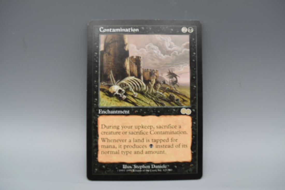 MTG Magic the Gathering Contamination Urza's Saga Rare Black Enchantment: MTG Magic the Gathering Contamination Urza's Saga Rare Black Enchantment
