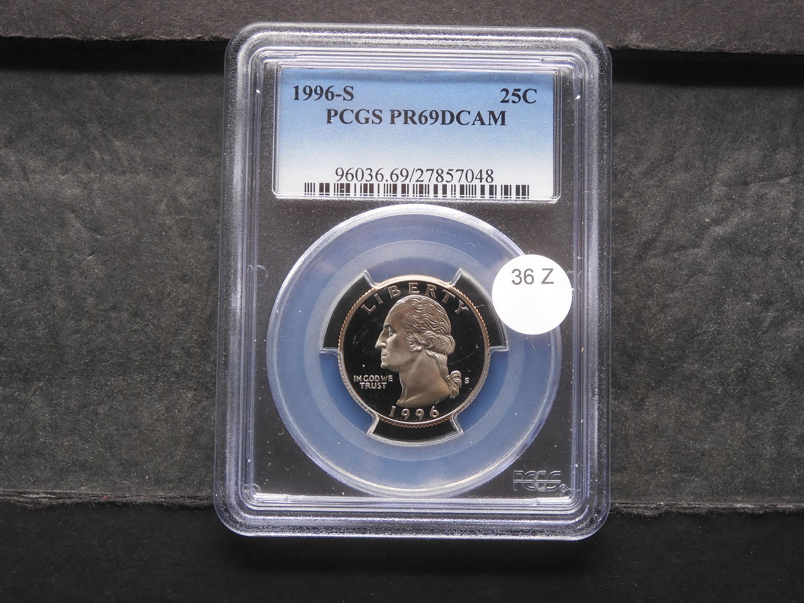 1996-S PR69DCAM Washington Quarter, Graded by PCGS (1 of 4)