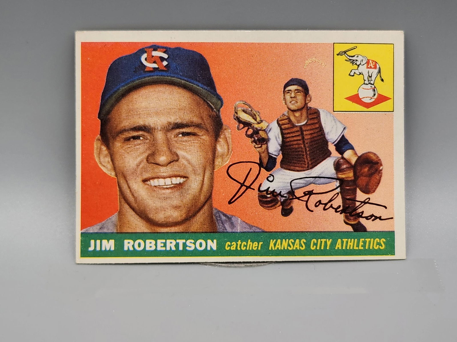 1955 Topps Jim Robertson #177 Tough High Number: 1955 Topps Jim Robertson #177 Tough High Number