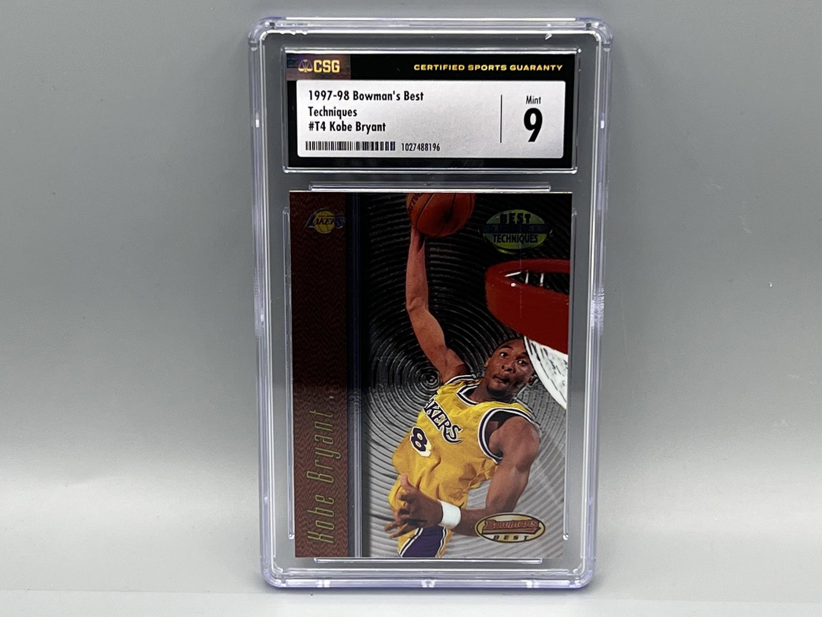 1997-98 Bowman's Best Techniques Kobe Bryant #T4 CSG Mint 9 (1 of 2)