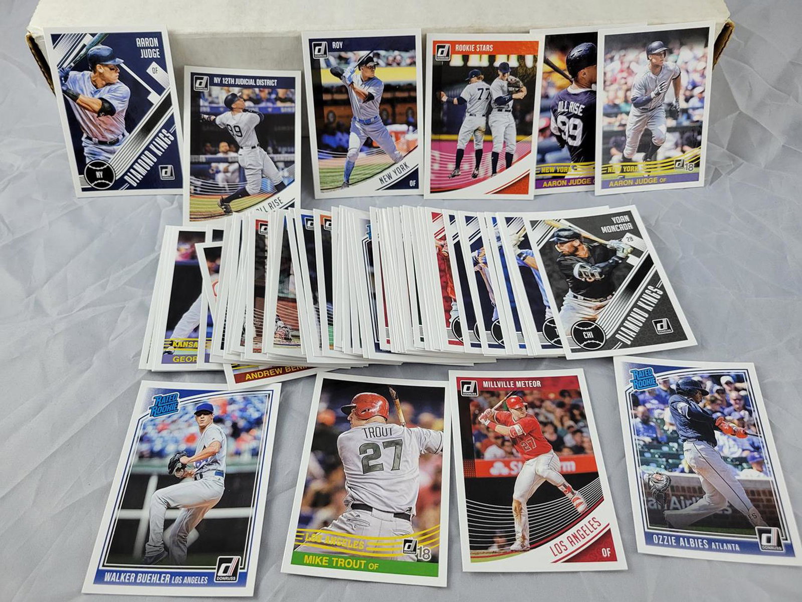 Lot of over (60) 2018 Donruss Baseball w/ 6 Aaron Judge (1 of 5)