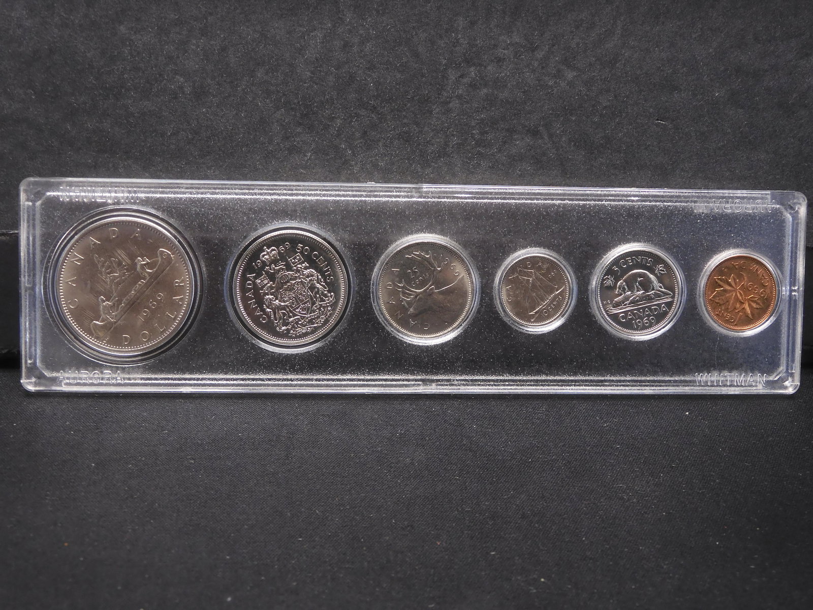 1969 Canadian 6 Coin Set in Whitman Plastic Holder (1 of 2)