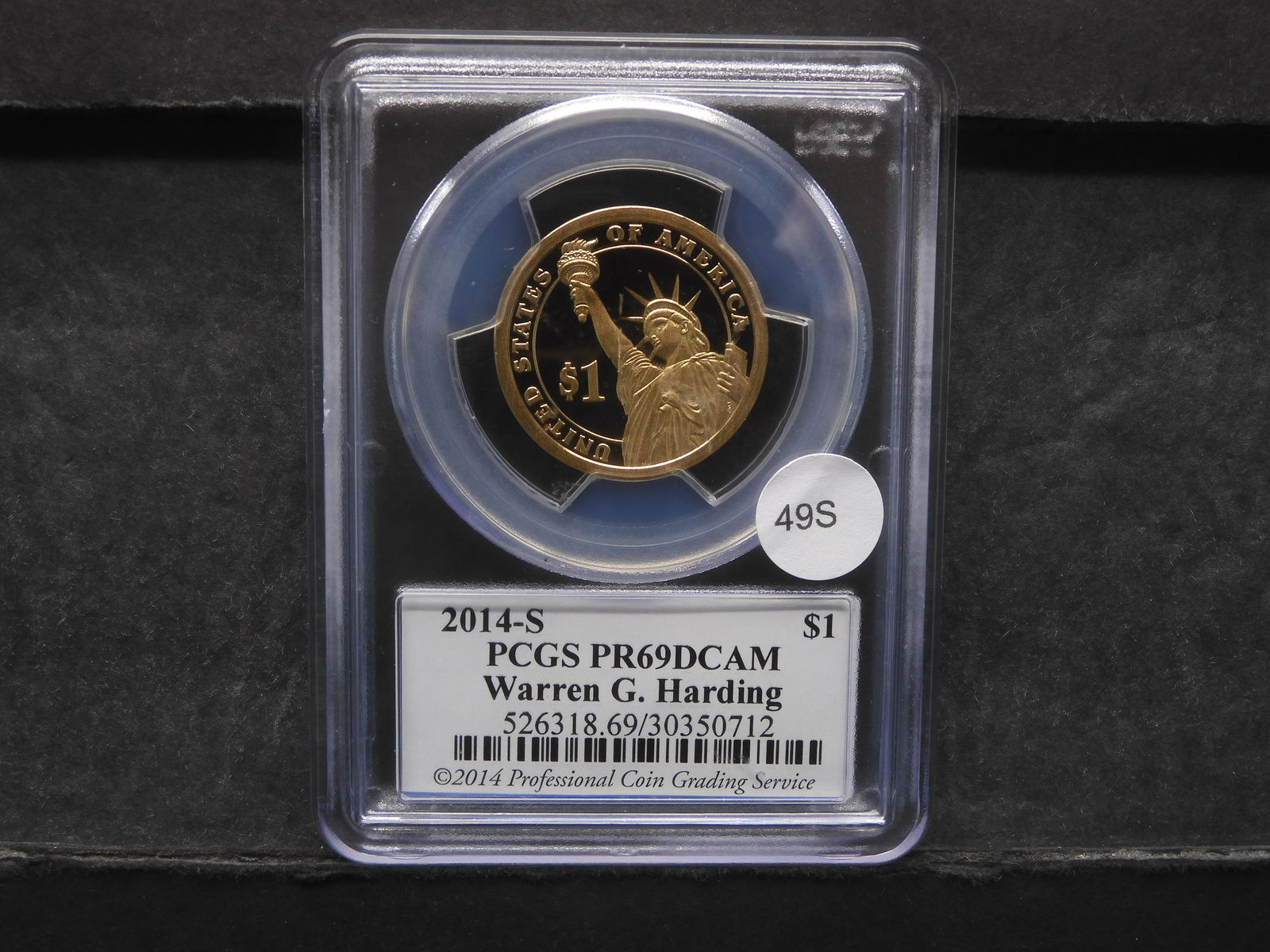 2014-S Warren G. Harding Presidential Dollar PCGS PR69 DCAM (1 of 4)