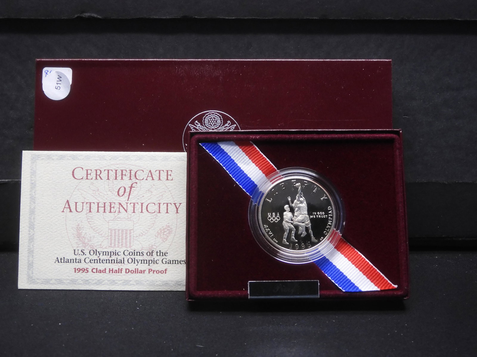 1995-S Proof US Olympic Clad Half Dollar OGB (1 of 4)