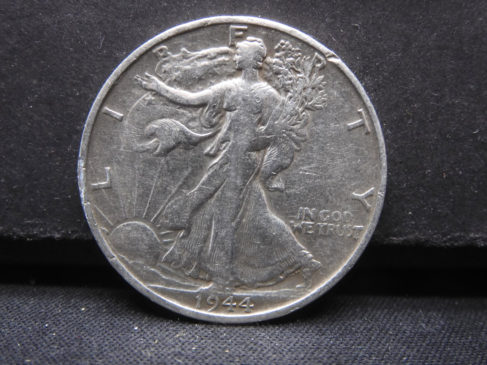 1944 S-Only 8.9 mill ever minted, WWII era, 90% silver-Liberty half, 79 years old: 1944 S-Only 8.9 mill ever minted, WWII era, 90% silver-Liberty half, 79 years old