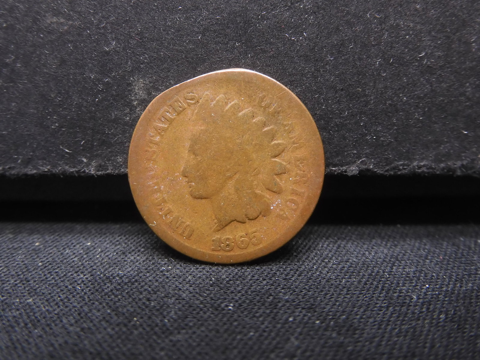 1865-Civil war era, only 35 mill ever minted-Indian penny, 158 years old: 1865-Civil war era, only 35 mill ever minted-Indian penny, 158 years old