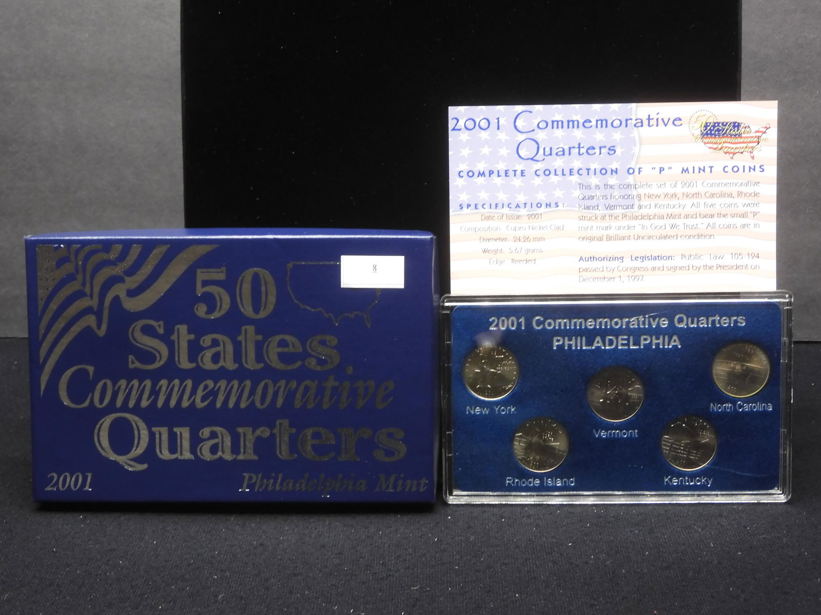 2001-P Statehood Quarter Set (1 of 4)