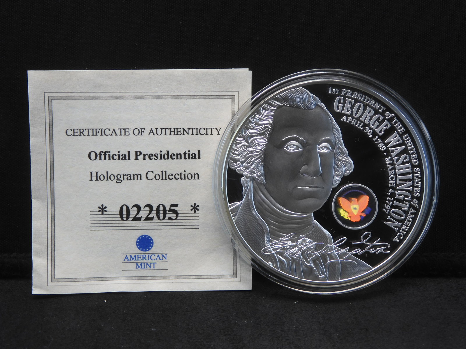 Official Presidential Hologram Collection - 2014 Proof George Washington: Official Presidential Hologram Collection - 2014 Proof George Washington