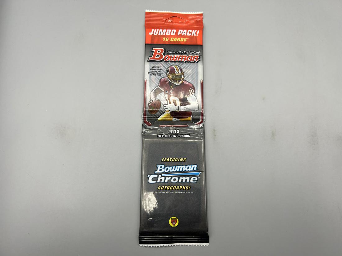 2013 Bowman Football Unopened Jumbo Pack - Possible Geno Smith RC, DeAndre Hopkins RC, Keenan Allen (1 of 2)