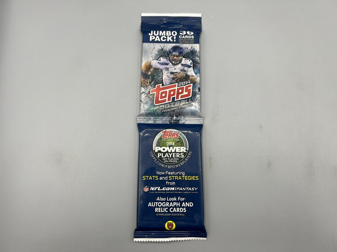 2014 Topps Football Unopened Jumbo Pack - Possible Odell Beckham Jr RC, Mike Evans RC, Aaron Donald (1 of 2)