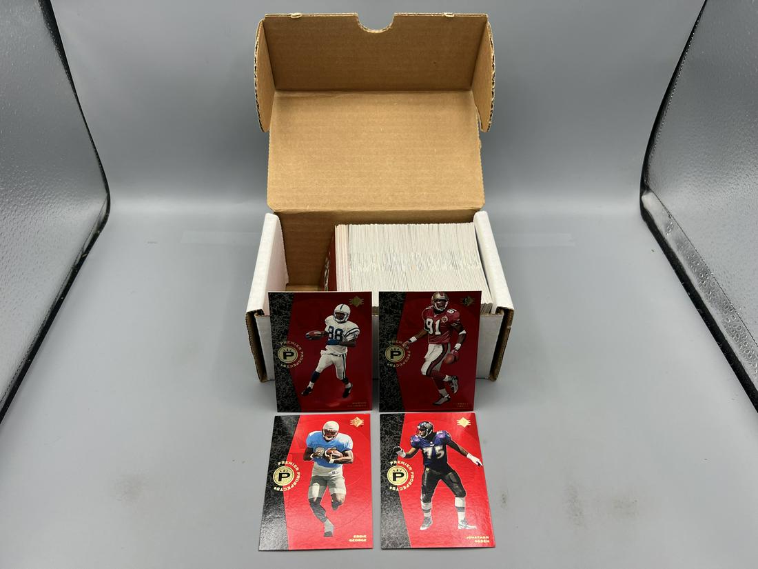 1996 SP Football Complete Set - Rookies of Terrell Owens, Eddie George, Marvin Harrison (1 of 3)