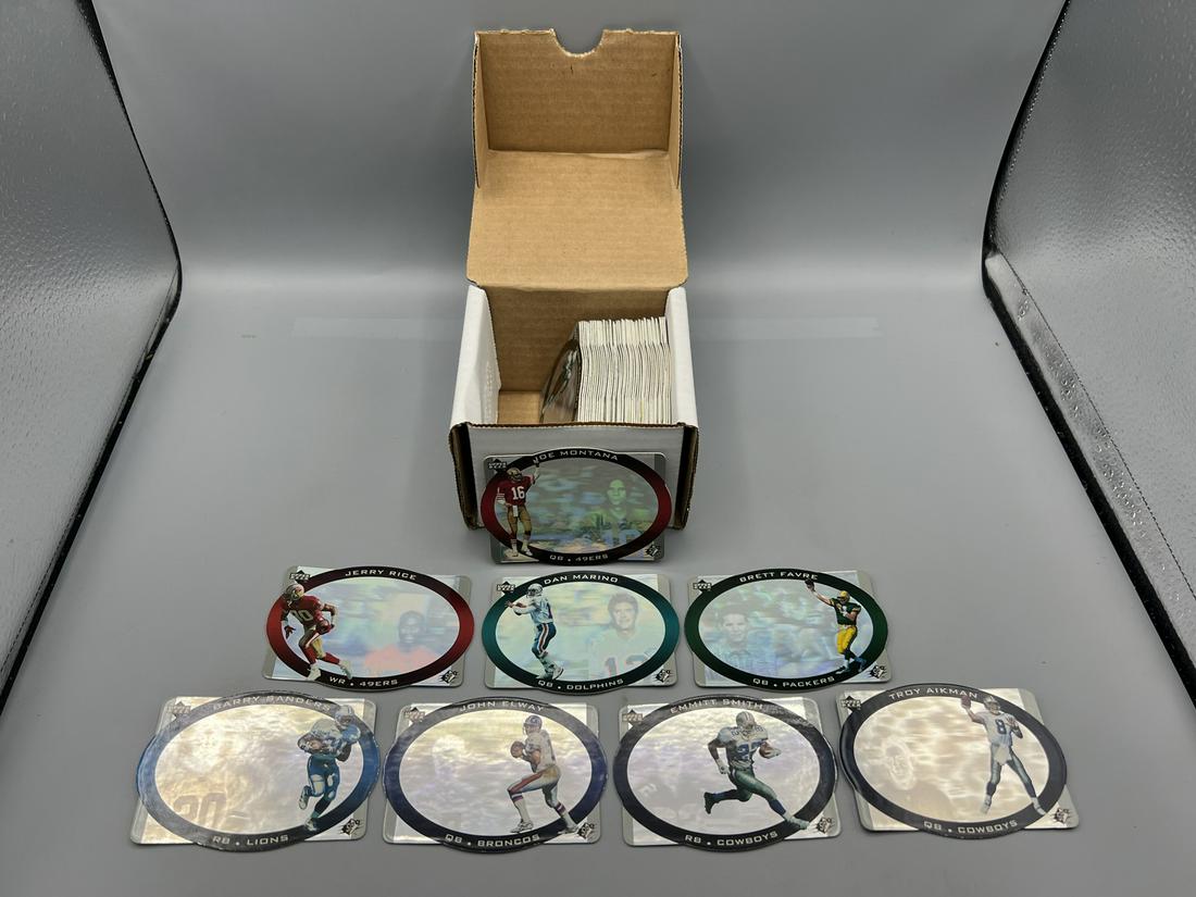1996 SPx Football Complete Set 1-50 - Premium Holographic Cards - Montana, Rice, Marino, Elway, (1 of 4)