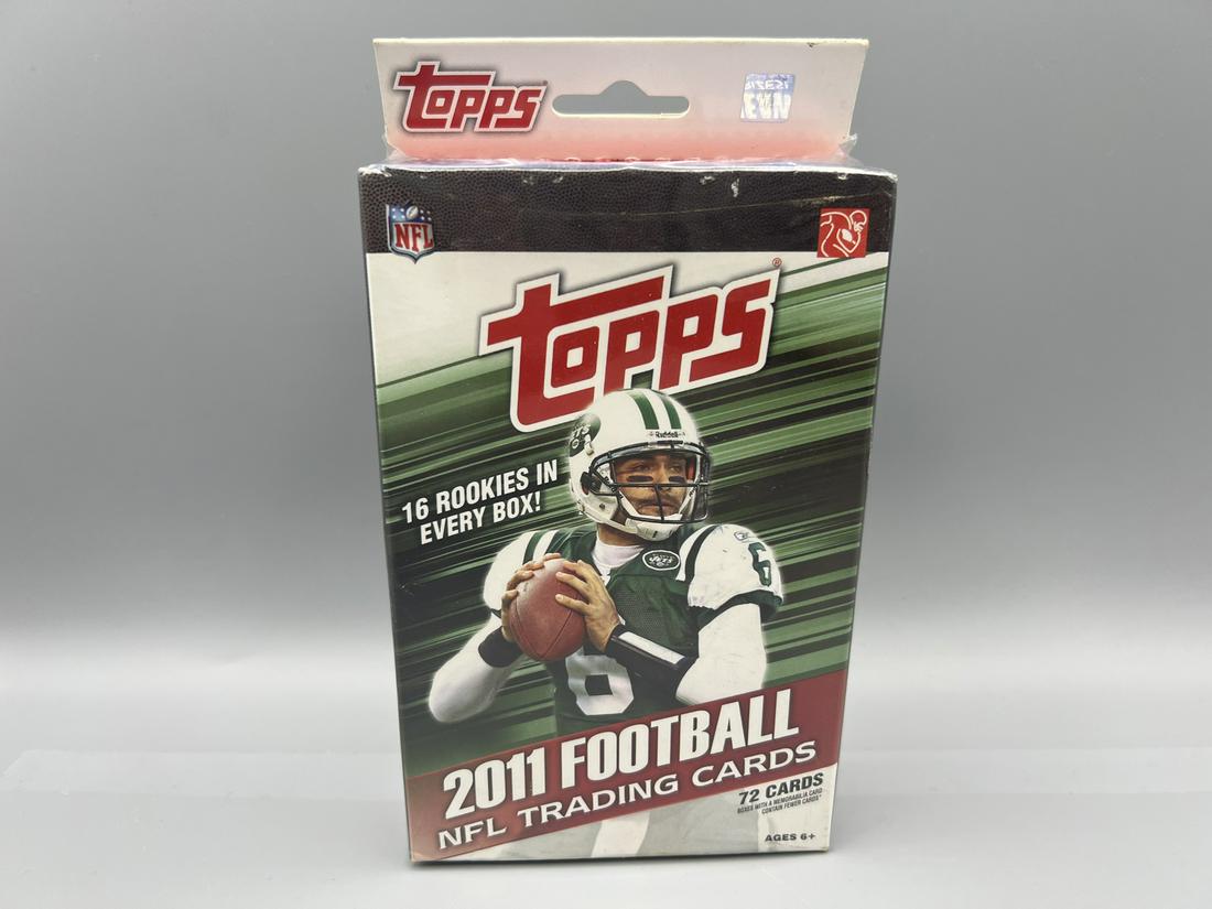 2011 Topps Football Unopened Hanger Box - Possible Cam Newton RC, Von Miller RC, Julio Jones RC, (1 of 2)