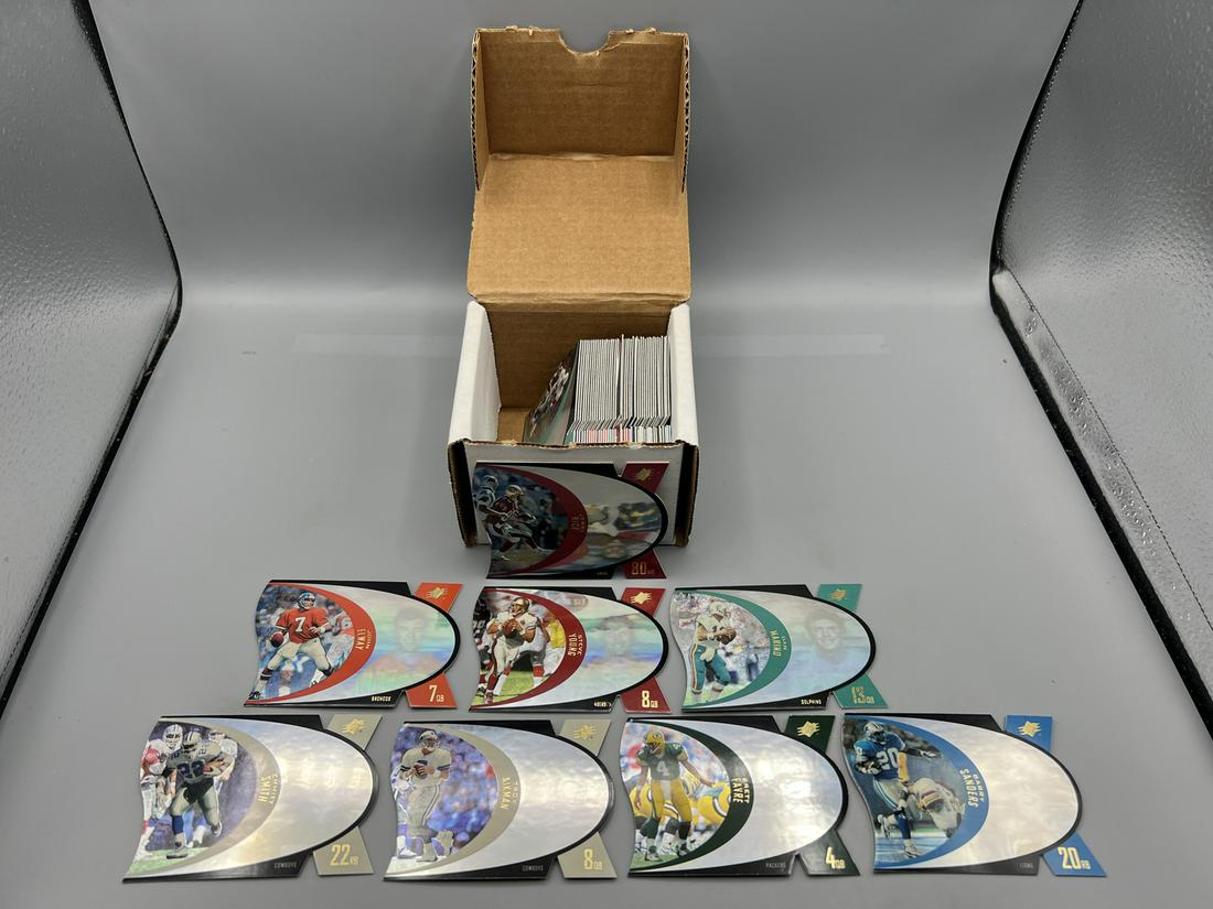 1997 SPx Football Complete Set 1-50 - Premium Holographic Cards - Rice, Marino, Elway, Favre, (1 of 5)