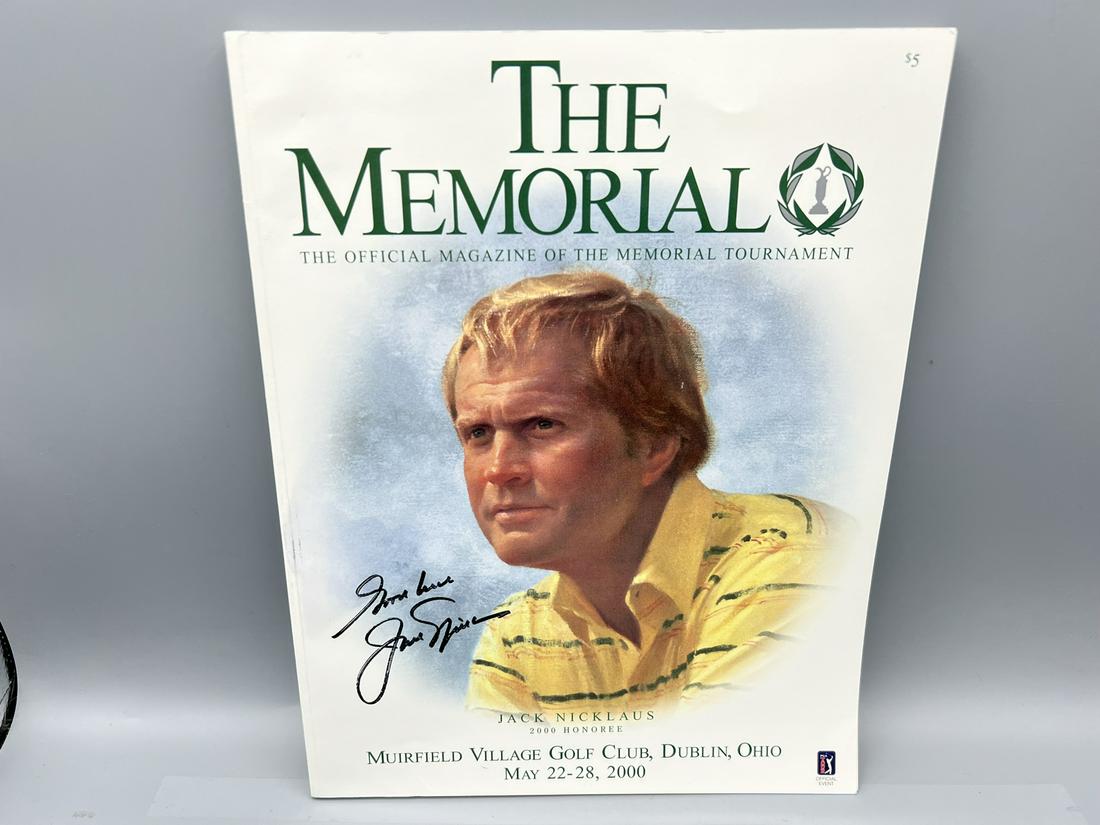 2000 The Memorial Golf Tournament Jack Nicklaus Signed Program - No COA (1 of 3)