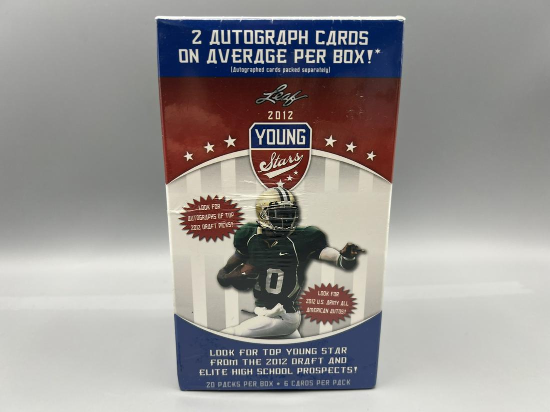 2012 Leaf Young Stars Football Unopened Blaster Box - 2 Autos Per Box (1 of 2)
