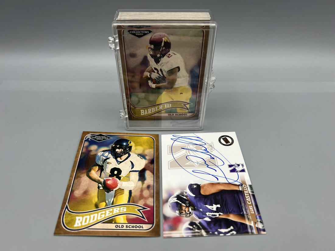 2005 Press Pass Old School Collectors Series Football Complete Rookie Insert Set - Aaron Rodgers RC, (1 of 2)