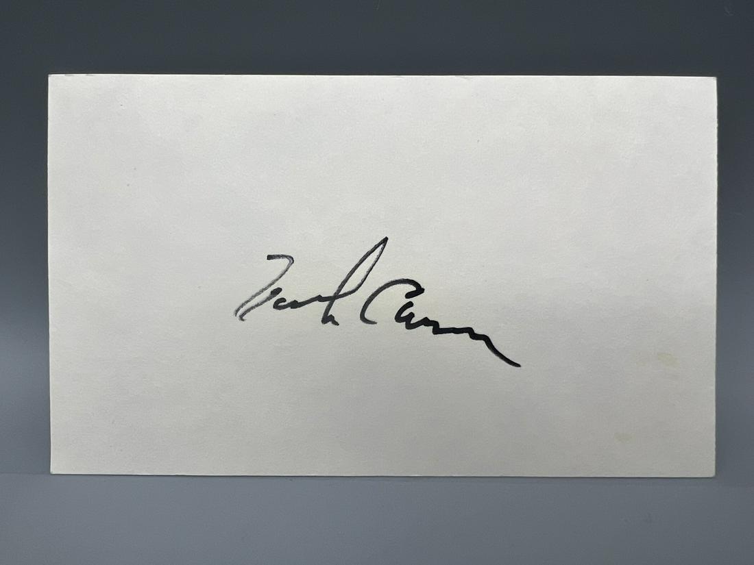 Hank Aaron Signed Index Card - No COA (1 of 2)