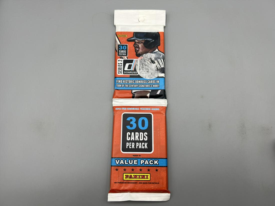 2014 Donruss Series 2 Baseball Unopened Value Pack - Possible Xander Bogaerts RC, Jose Abreu RC, (1 of 2)