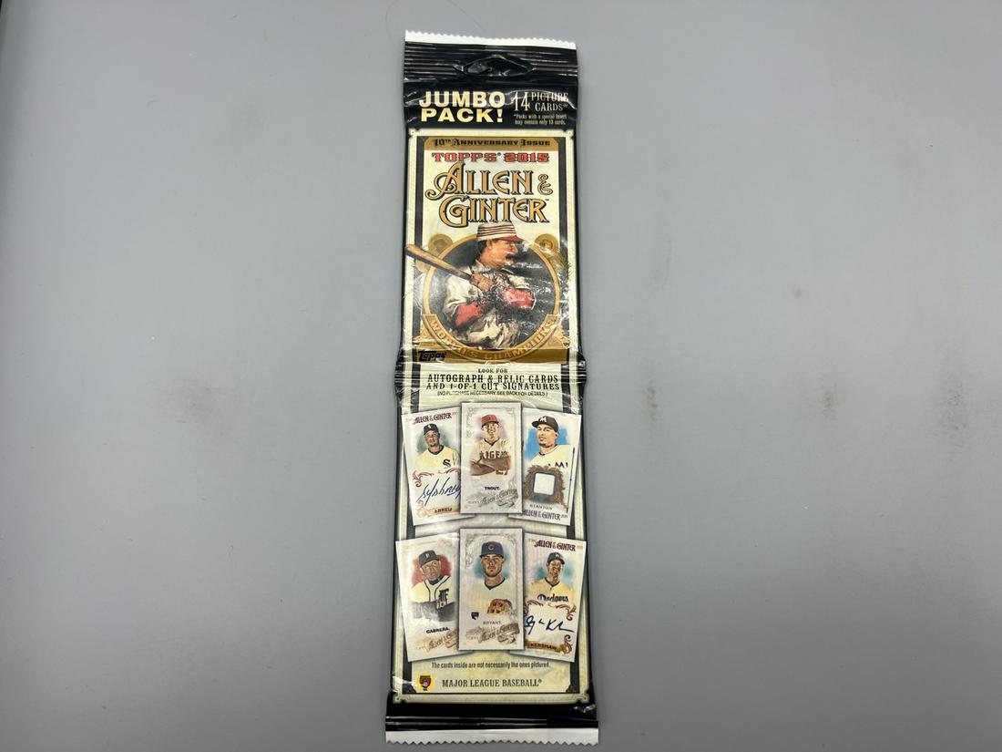 2015 Topps Allen & Ginter Baseball Unopened Jumbo Pack - Possible Francisco Lindor RC, Carlos Correa (1 of 2)