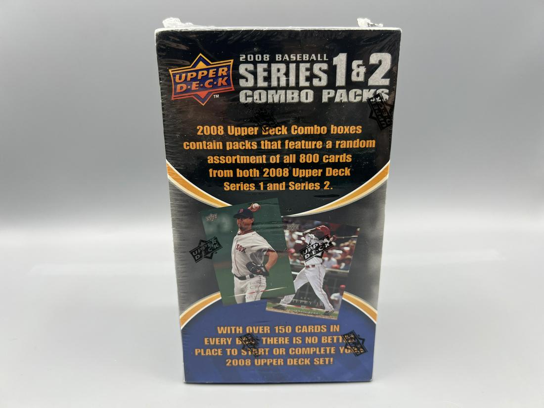 2008 Upper Deck Series 1 & Series 2 Baseball Combo Pack Unopened Box - Possible Homer Bailey RC, (1 of 2)