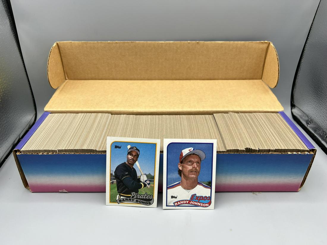 1989 Topps Baseball Complete Set - Randy Johnson, Craig Biggio, John Smoltz Rookies (1 of 3)