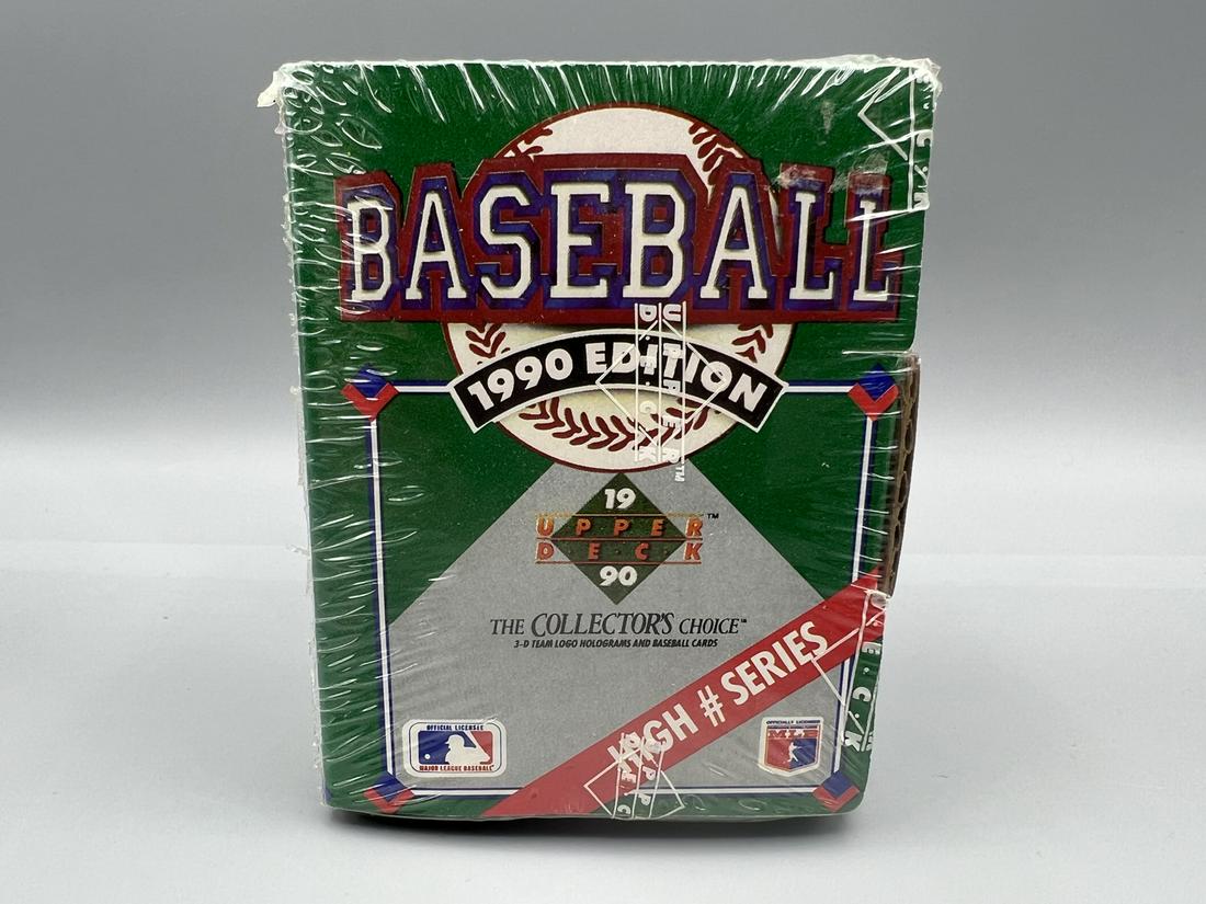 1990 Upper Deck High Series Factory Sealed Set - Dave Justice, Carlos Baerga Rookies - Nolan Ryan (1 of 2)