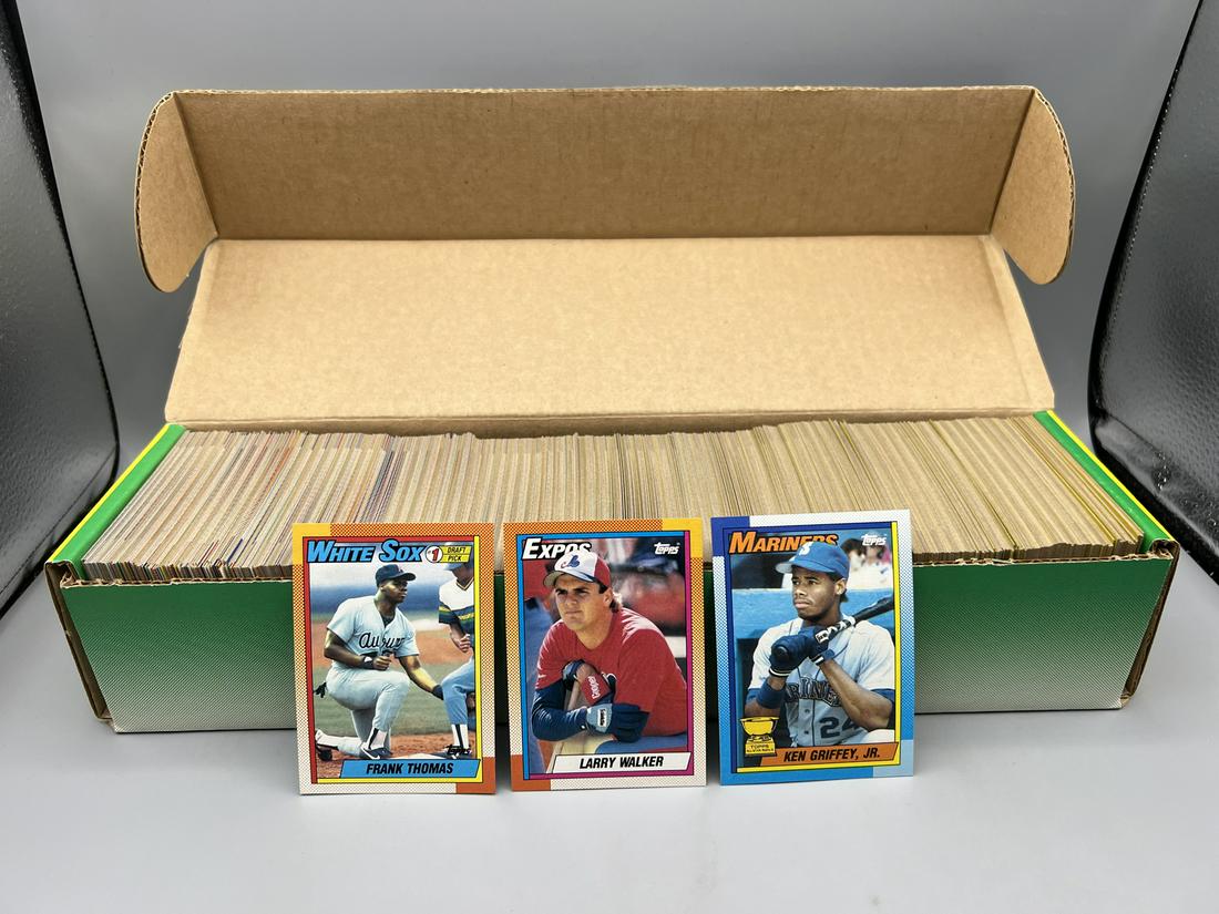 1990 Topps Baseball Complete Set - Frank Thomas, Larry Walker, Sammy Sosa Rookies - 2nd Year Ken (1 of 3)