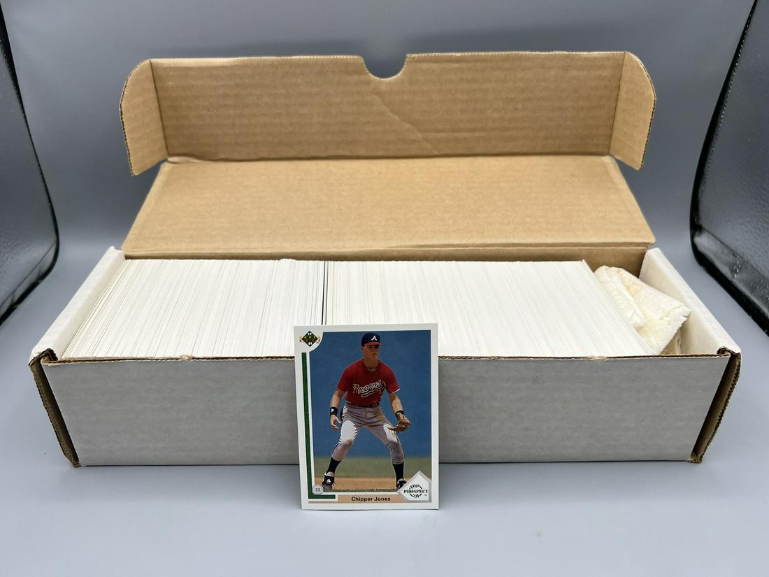 1991 Upper Deck Baseball Complete Set - Chipper Jones RC (1 of 3)