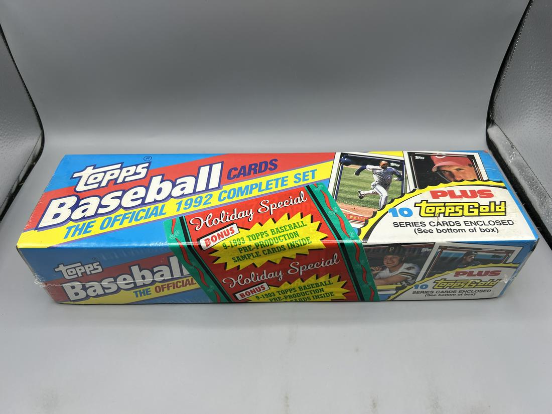 1992 Topps Baseball Factory Sealed Set - Tougher Holiday Packaging with 1993 Pre-Production cards (1 of 2)