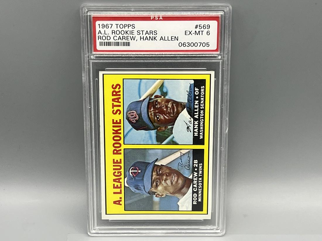 1967 Topps Rod Carew RC #569 PSA EX-MT 6 (1 of 2)