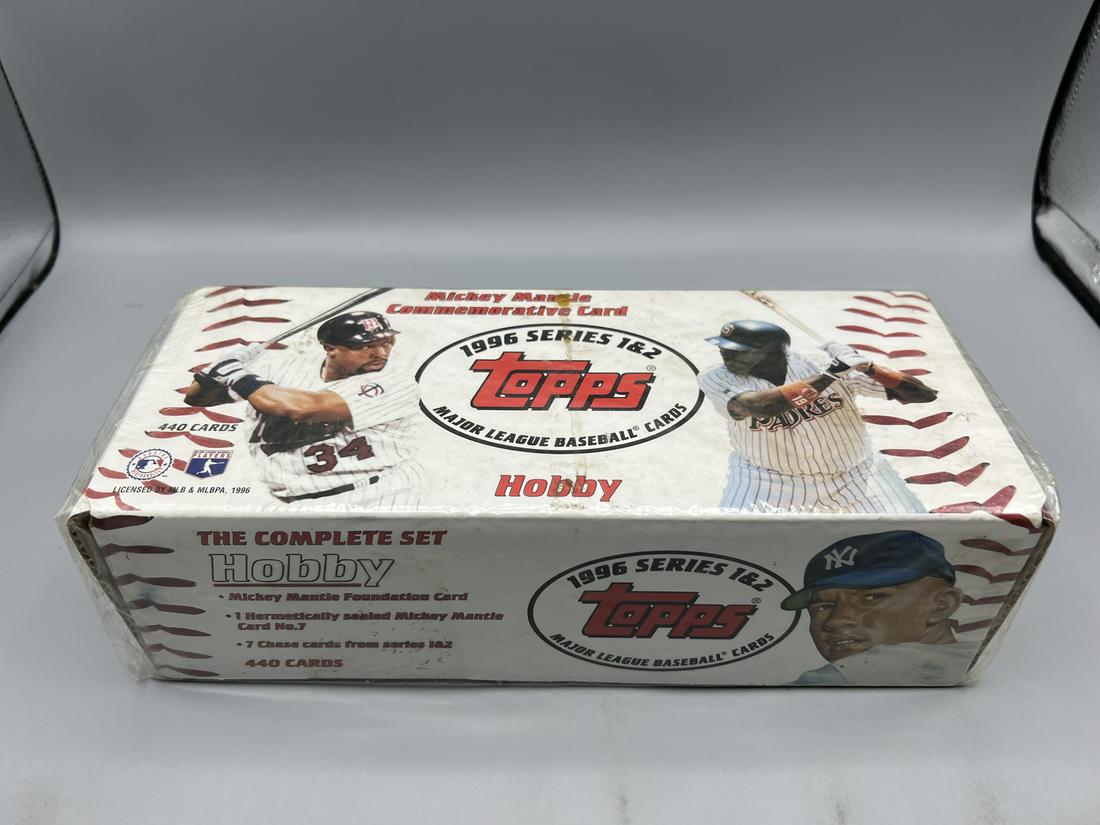 1996 Topps Baseball Factory Sealed Hobby Set - Mickey Mantle Commemorative Card (1 of 2)