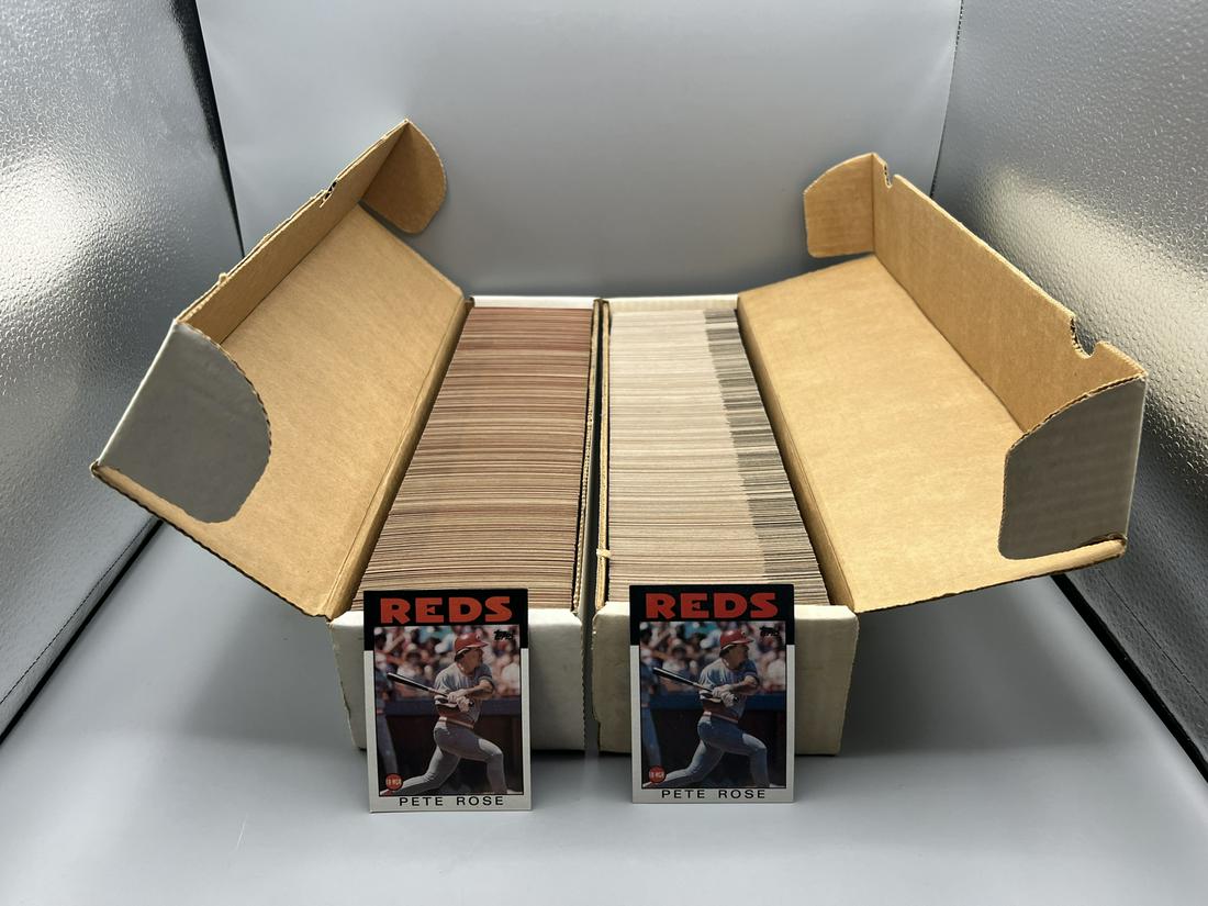 Lot of (2) 1986 Topps Baseball Complete Sets (1 of 3)